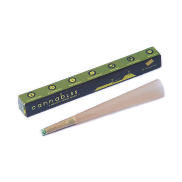 Cannabliss Pre-Rolled Cone Brown Rolling Paper with Color Holder